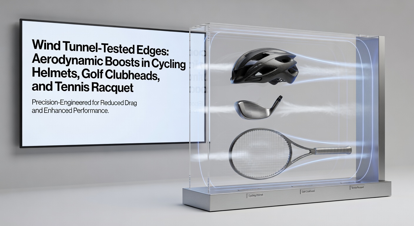 Golf clubhead in a wind tunnel, with smoke visualizing turbulent airflow over its dimpled surface
